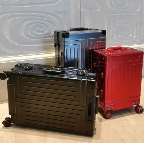 Maleta de viaje con ruedas de aluminio de alta calidad para hombre