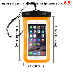 3 Pack Waterproof Floating Cell Phone Pouch Dry Bag Case Cover For Phone Samsung