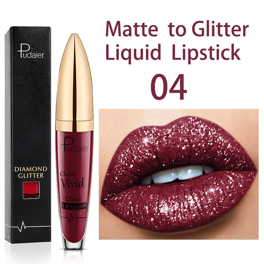 Brillo labial brillante de larga duración