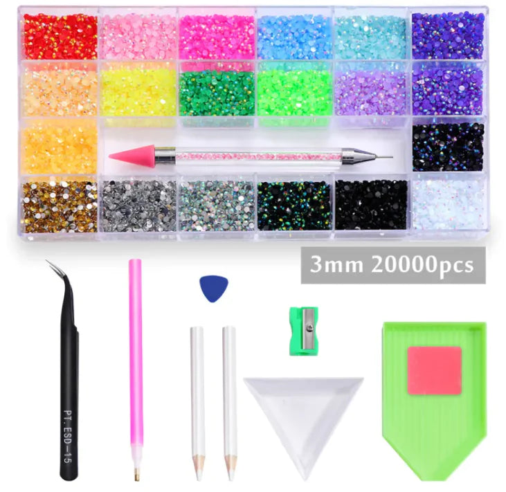 Adornos para uñas de 3 mm