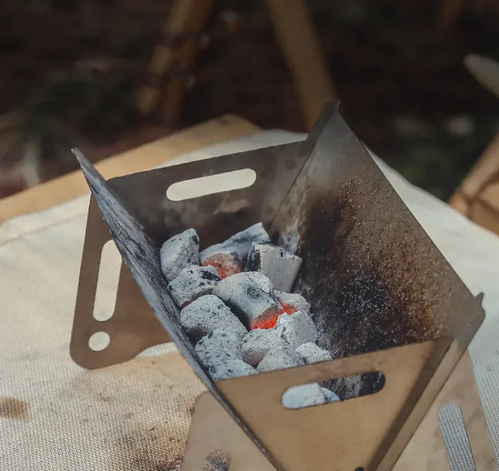 Parrilla de acero inoxidable plegable para exteriores