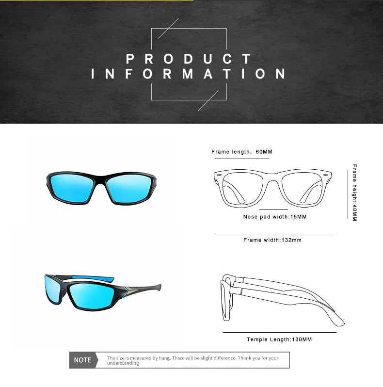 Gafas de sol polarizadas de lujo para hombre