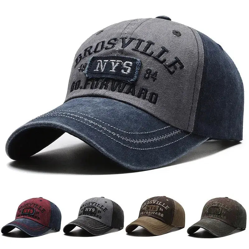 Gorra de béisbol de algodón desgastado