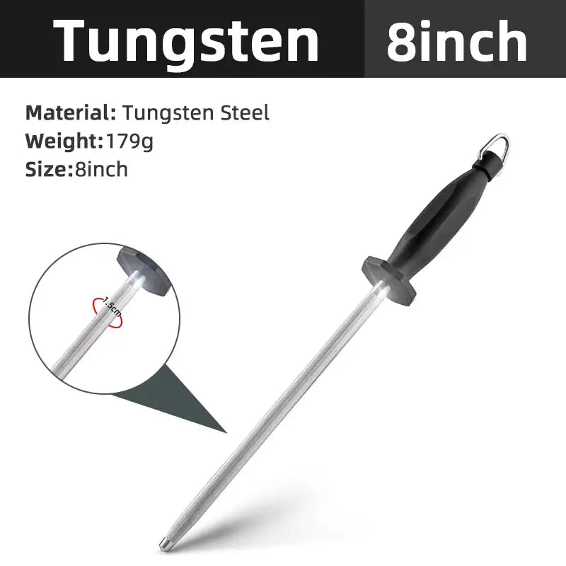 Afilador de cuchillos de acero para afilar superficies curvas