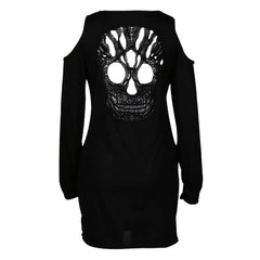 Skull Back Cotton Dress