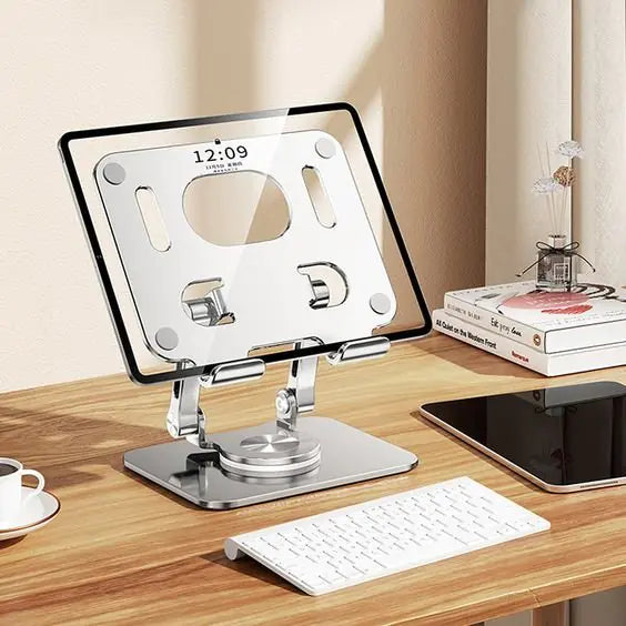 Soporte para computadora portátil giratorio de 360°: soporte para computadora portátil y plegable para todas las MacBook/computadoras portátiles