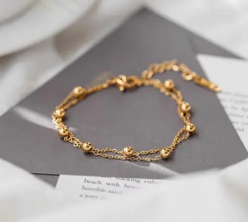 Tobillera multicapa para mujer