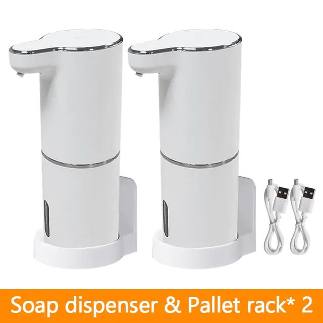 Dispensador automático de jabón espumoso recargable