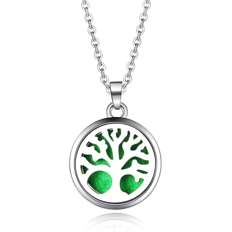 Collar con colgante de aromaterapia y difusor de aceites esenciales
