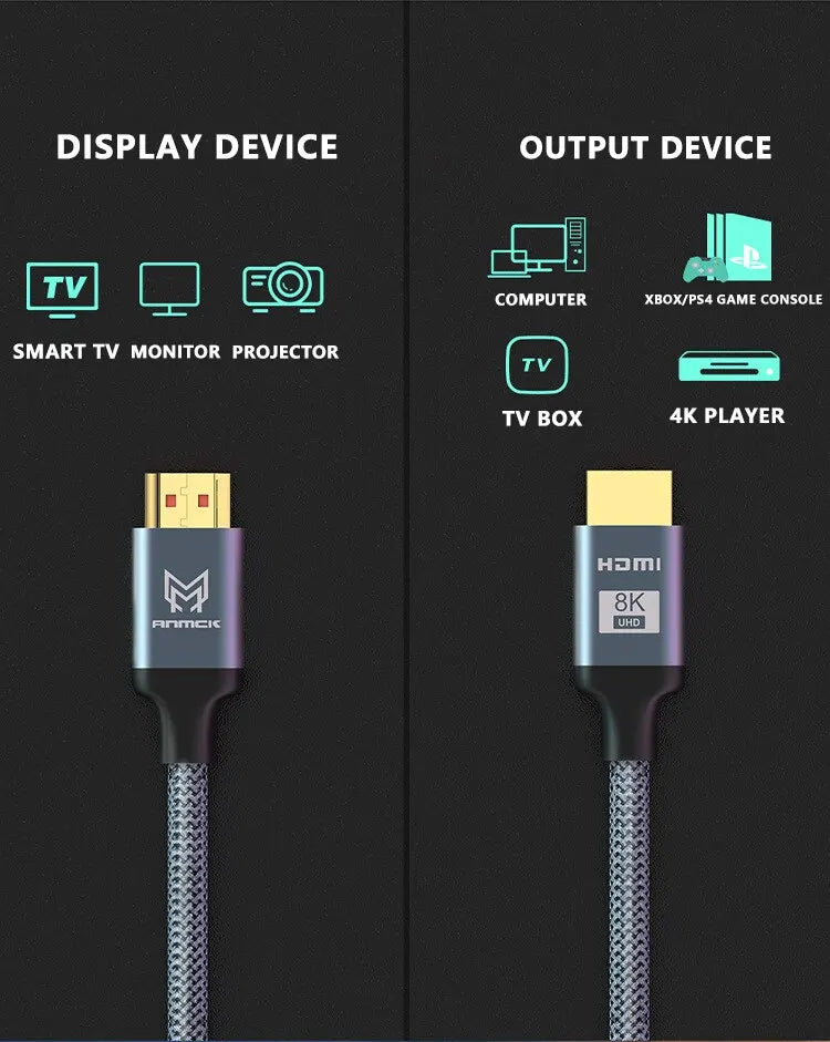 Cavo HDMI 8K Certificado 2.1 60Hz