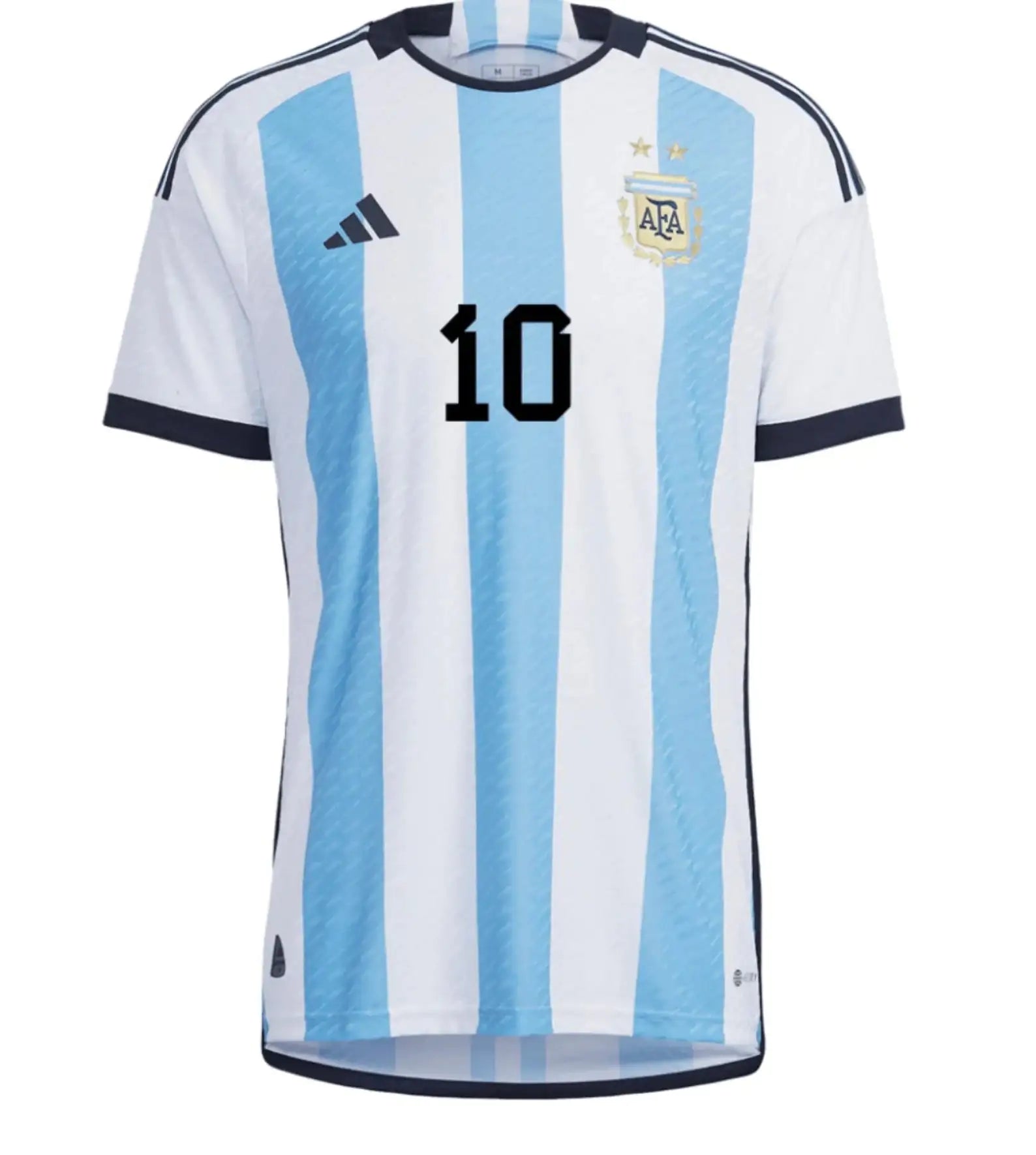 Camiseta local de Messi n.° 10 de la Copa Mundial de Fútbol 2022 de Argentina de primera calidad de Adidas
