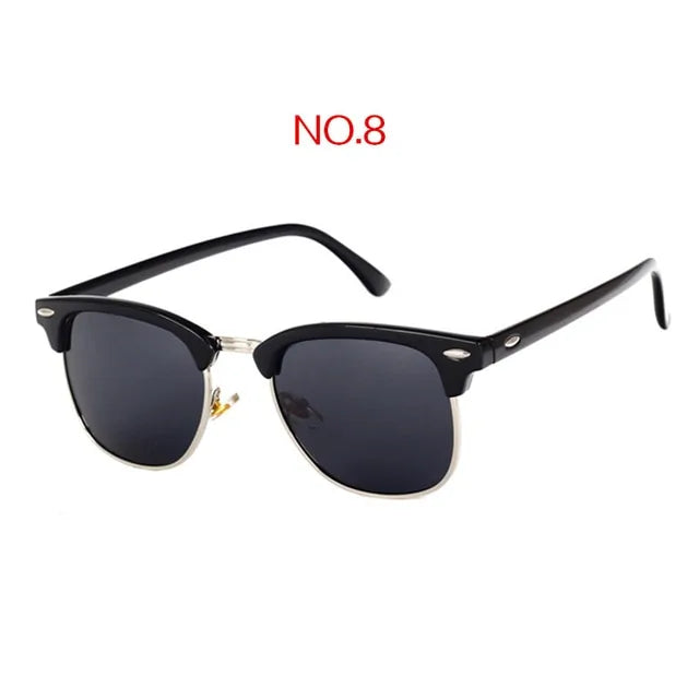 Gafas de sol cuadradas vintage de diseñador de marca clásica