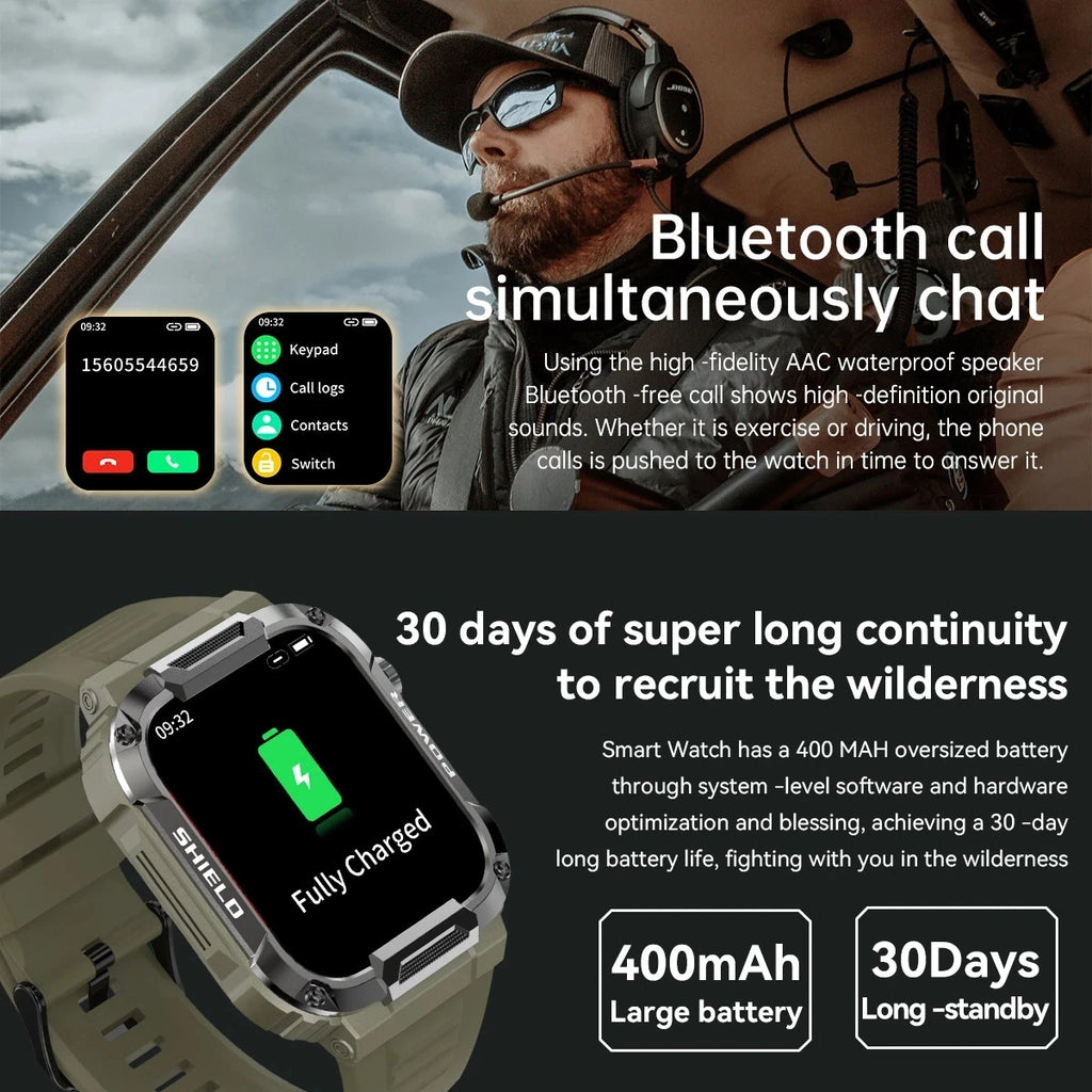 Reloj inteligente militar resistente