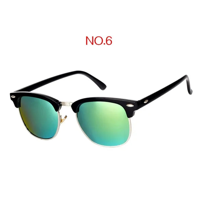 Gafas de sol cuadradas vintage de diseñador de marca clásica