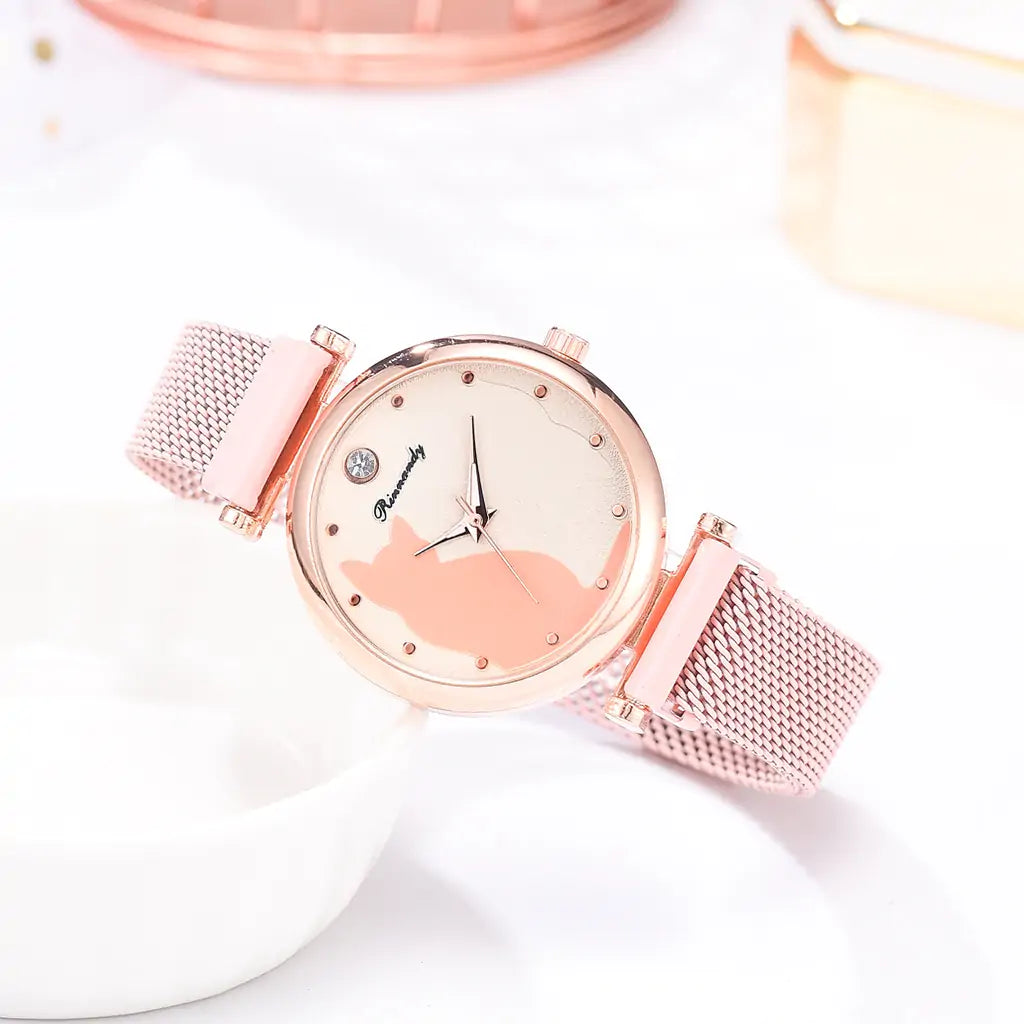 Conjunto de reloj de moda para mujer