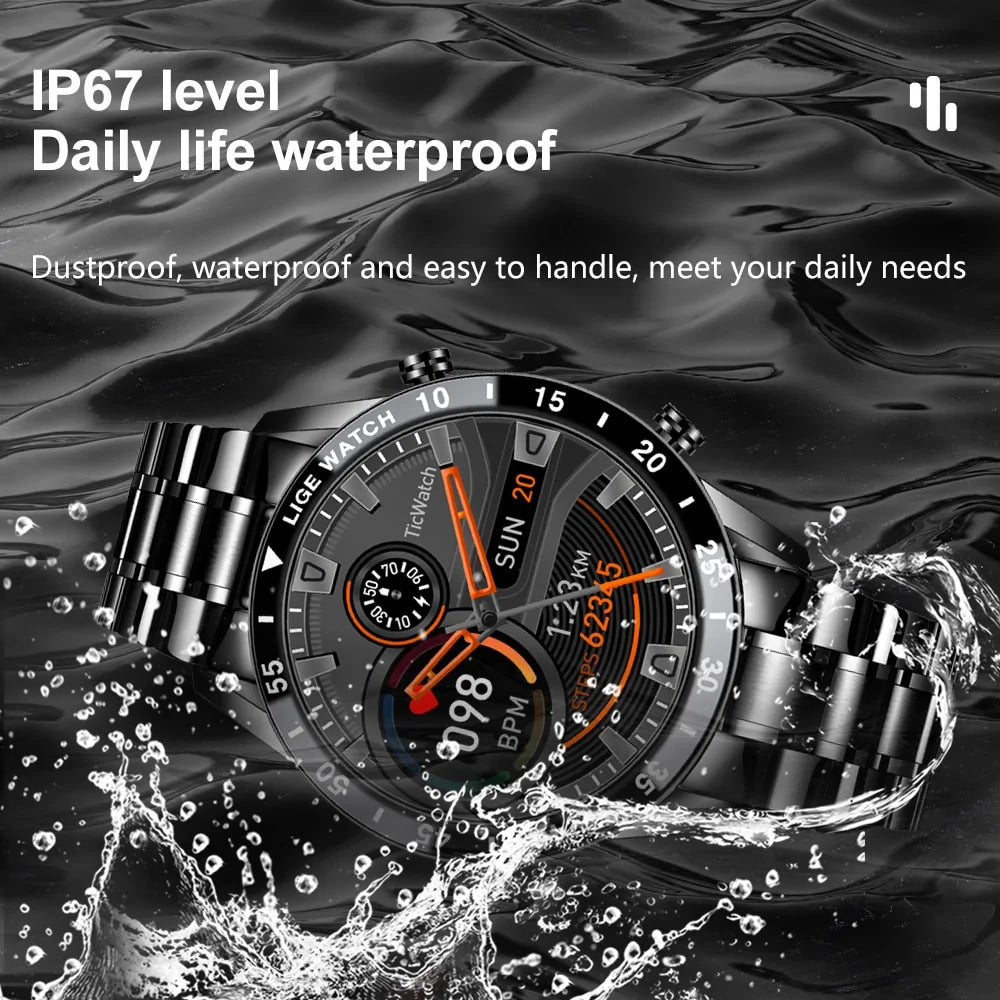 Reloj inteligente deportivo resistente al agua y al agua