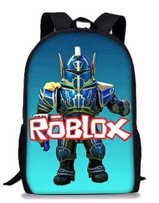 Mochila de Roblox con dibujos animados en 3D para niños