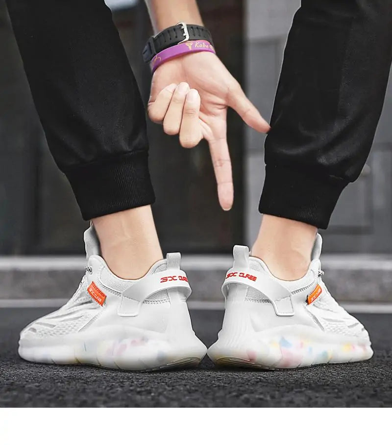 Zapatillas de running reflectantes para hombre 2021: zapatillas transpirables de alta calidad