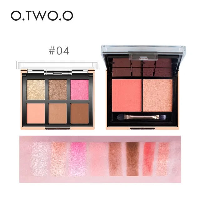 Paleta de sombras de ojos de colores para maquillaje, kit cosmético
