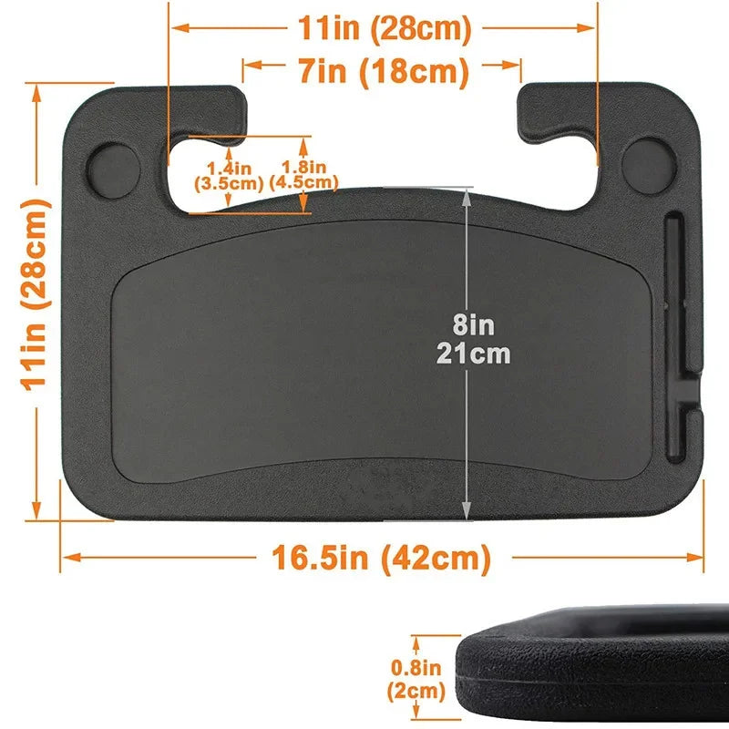 Mesa de comedor portátil para automóvil Bandeja para volante de automóvil