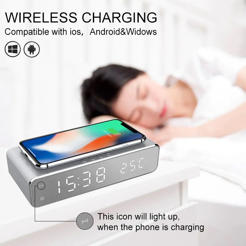 Carga inalámbrica eficiente con elegante pantalla LED