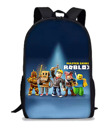 Mochila de Roblox con dibujos animados en 3D para niños