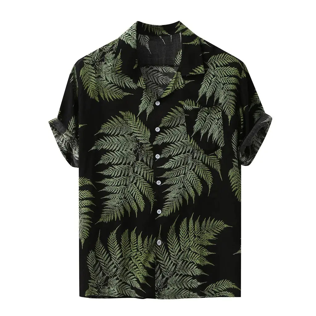 Camisa hawaiana informal para hombre