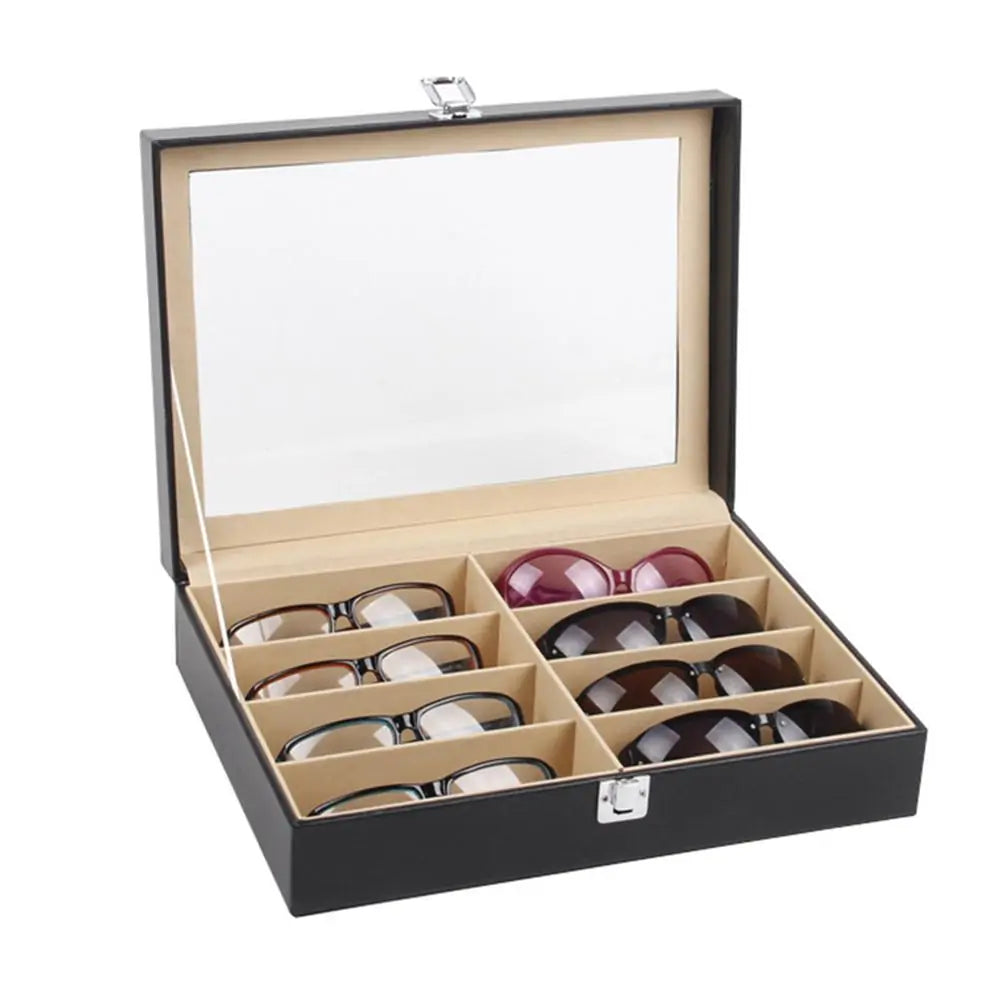 Estuche para gafas con 8 rejillas