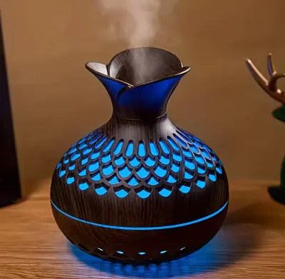 Mini humidificador de escritorio con forma de flor de tres hojas