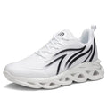 Zapatillas deportivas con estampado de llamas para hombre, zapatillas deportivas con tejido volador