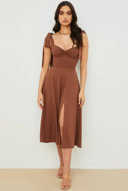 Vestido largo informal elegante de verano para mujer