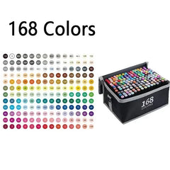 168 Color Marker Pen Set