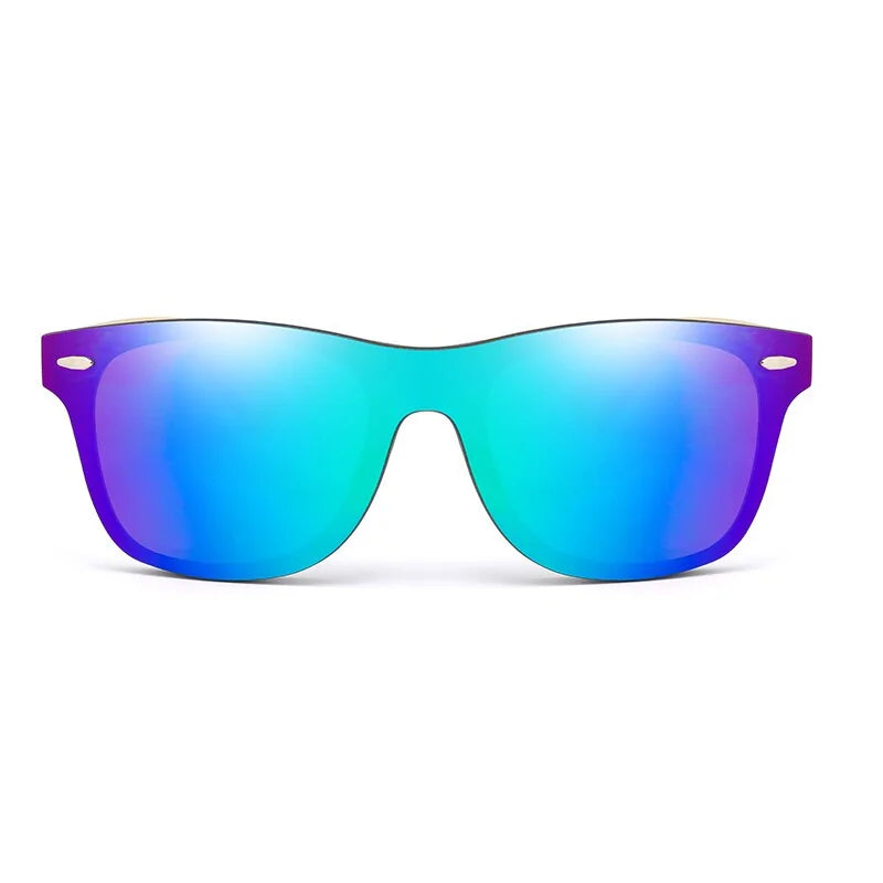 Square Bamboo Oversize  Sun Glasses