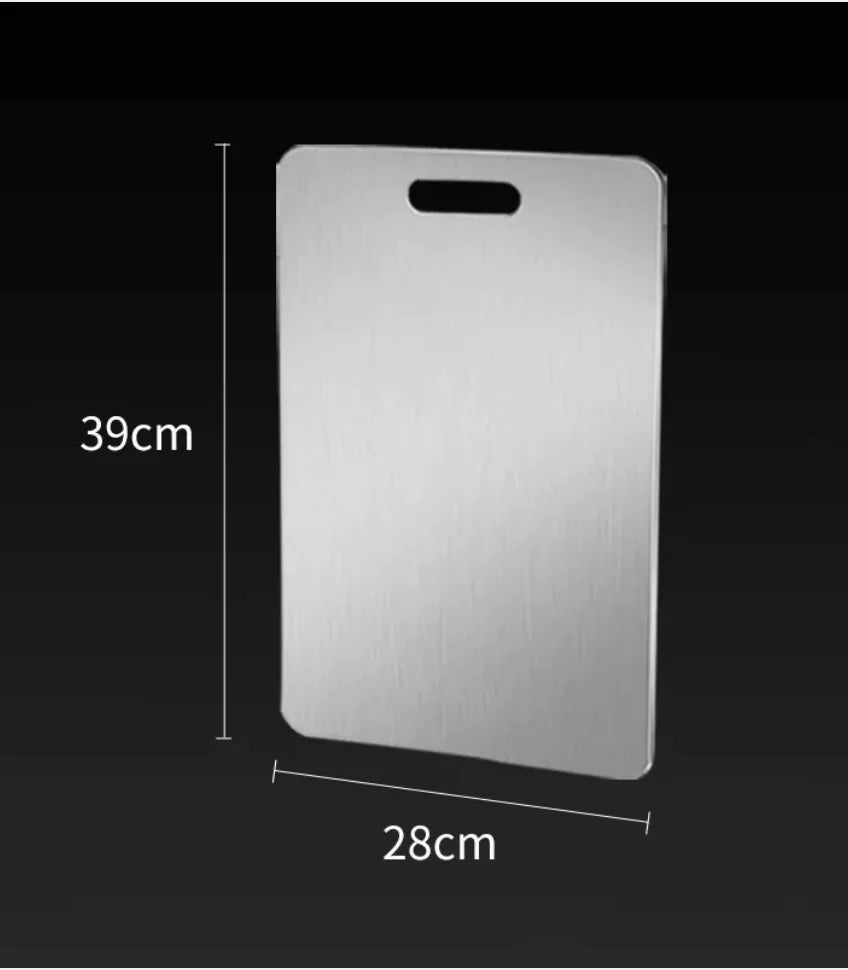 Tabla de cortar de acero inoxidable antimoho para verduras y carne