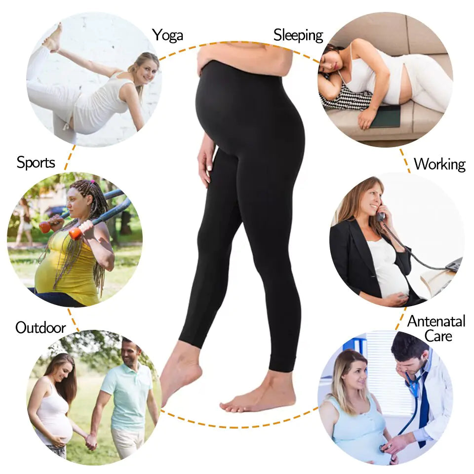 Leggings de maternidad de cintura alta