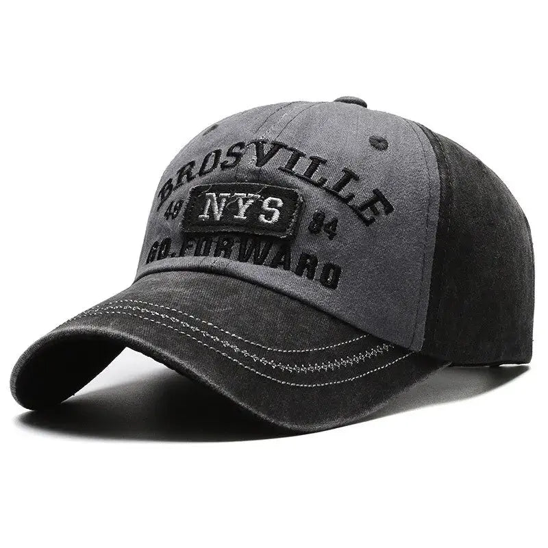 Gorra de béisbol de algodón desgastado