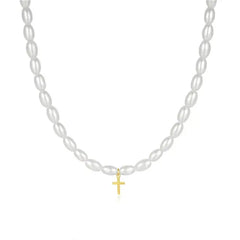 Sterling Silver French Millet Pearl Choker