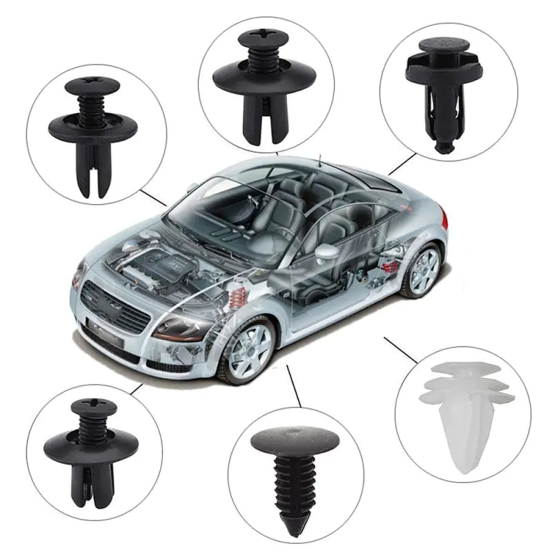 Paquete mixto de clips de sujeción para coche