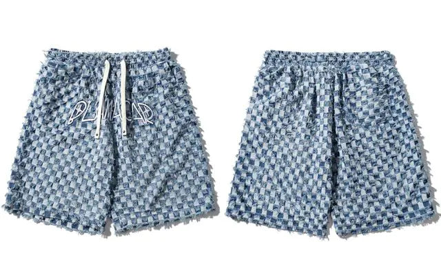 Pantalones cortos a cuadros para hombre