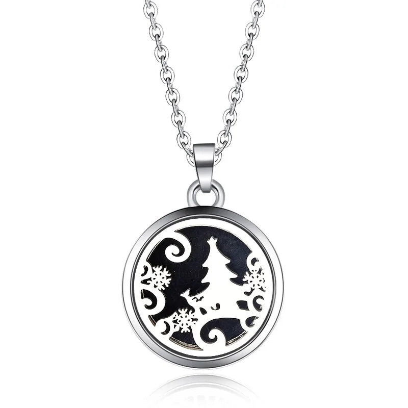 Collar con colgante de aromaterapia y difusor de aceites esenciales