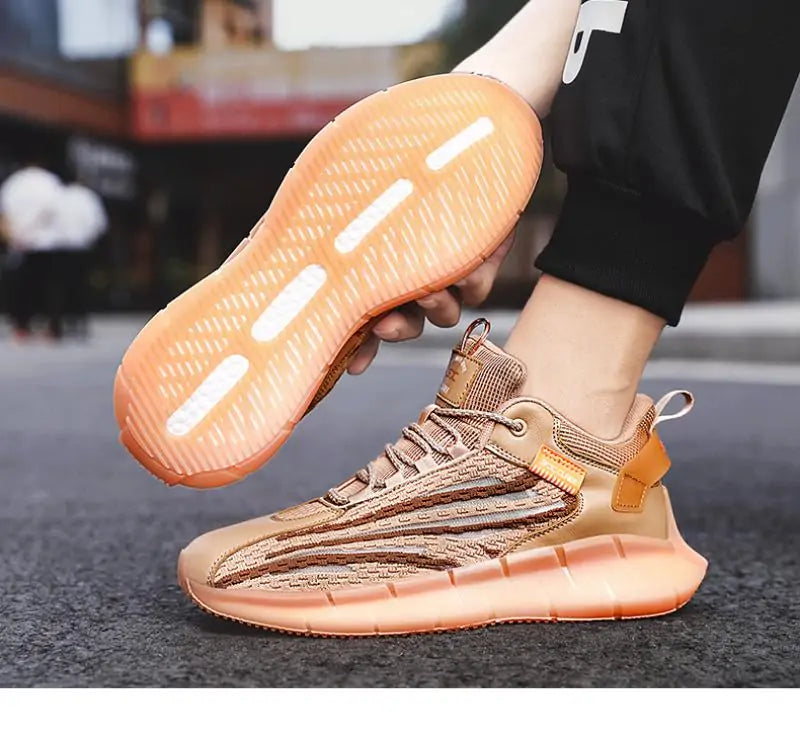 Zapatillas de running reflectantes para hombre 2021: zapatillas transpirables de alta calidad