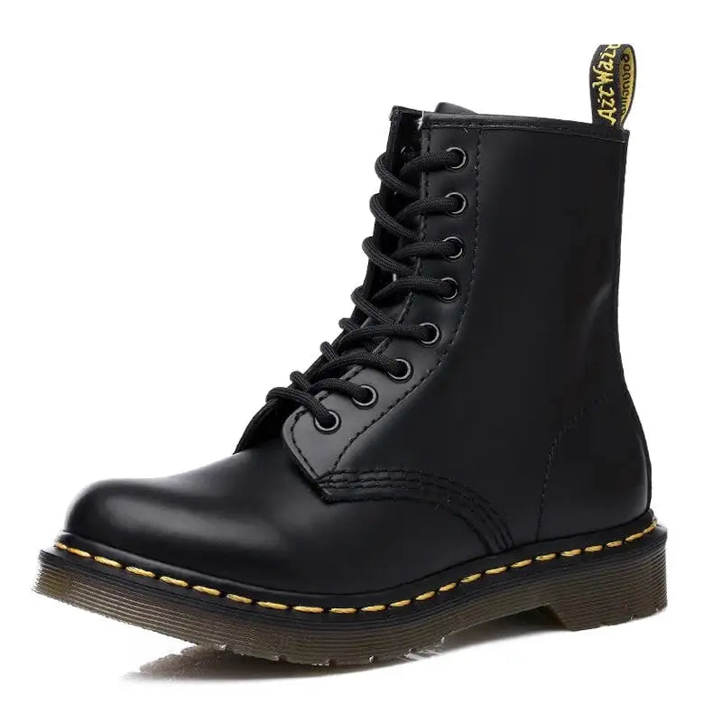 Botas de cuero con suela gruesa