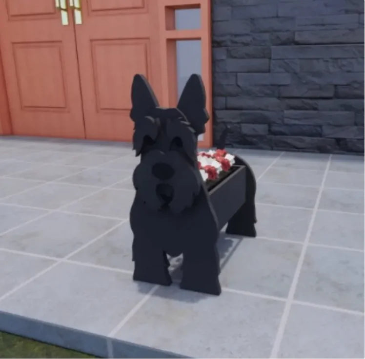 Maceta con esculturas para jardín PetalPaws