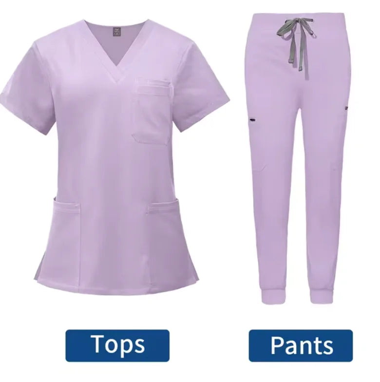 Conjunto de jogging con uniforme médico