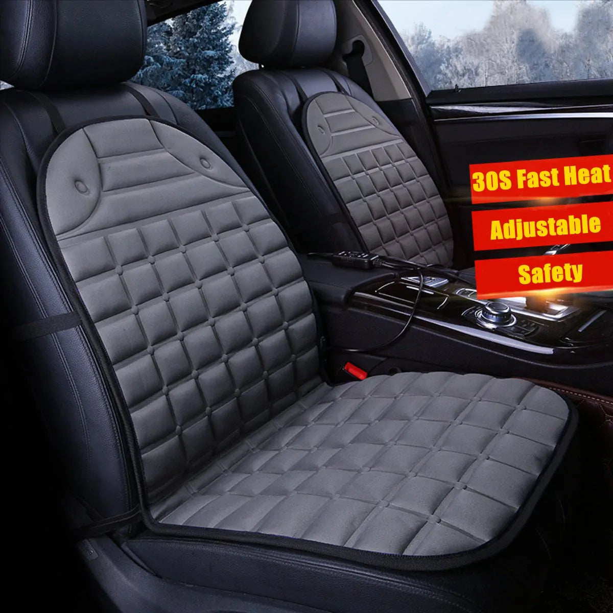 Asiento eléctrico calefaccionado ajustable para automóvil
