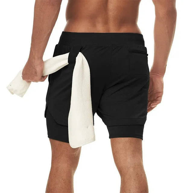 Pantalones cortos de camuflaje para correr para hombre, para deportes de gimnasio