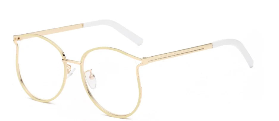 Gafas de ojo de gato con montura de metal