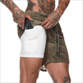 Pantalones cortos para correr Ropa deportiva doble para exteriores