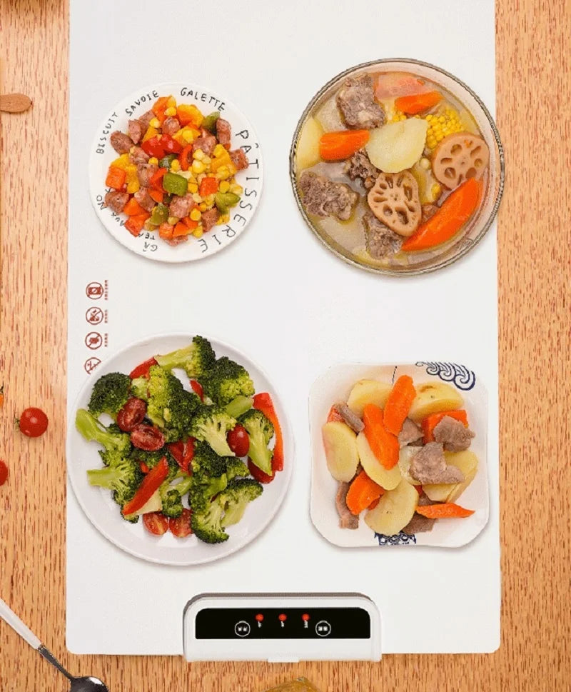 Bandeja eléctrica para calentar alimentos de calentamiento rápido