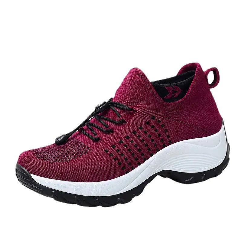 Zapatillas de deporte para mujer, zapatos planos para correr, primavera e invierno